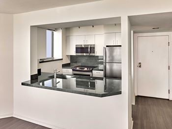 Electric kitchens with stainless steel appliances